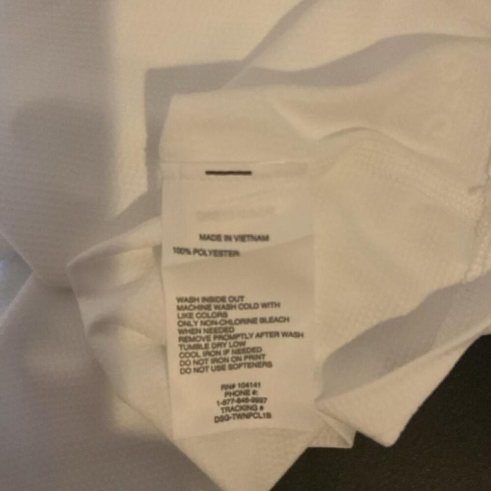 DSG Kids White Soccer Classic Procup Tank Top M - Picture 5 of 6